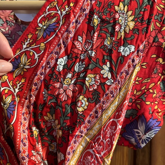 Melody Red Floral Dress - Picture 1 of 4